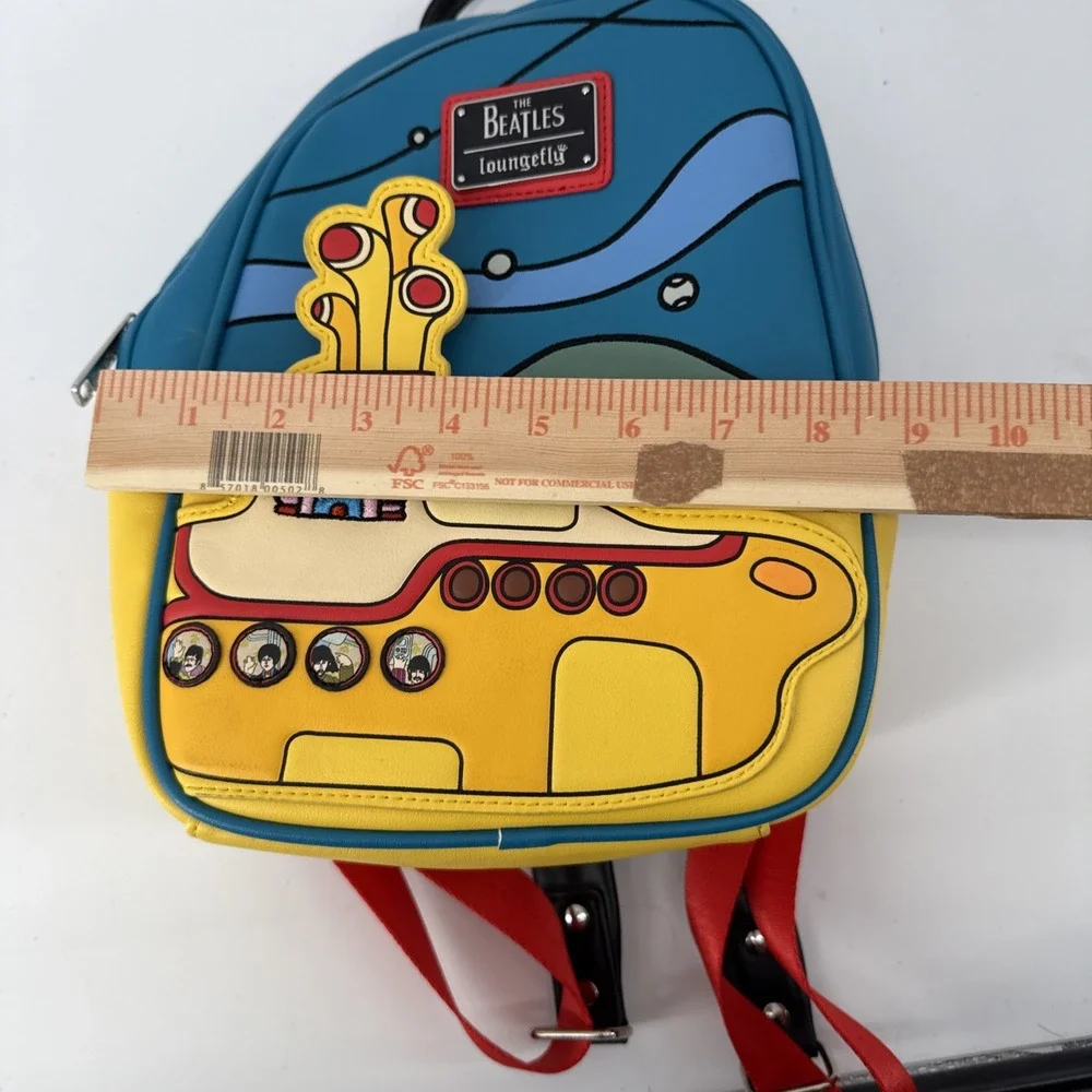 Loungefly x The Beatles Yellow Submarine Mini Backpack All you Need is Love